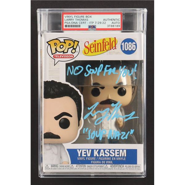 LARRY THOMAS SIGNED AND ENCAPSULATED YEV KASSEM SOUP NAZI SEINFELD FUNKO POP - PSA COA