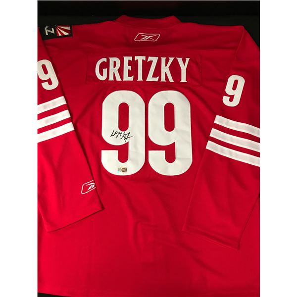 WAYNE GRETZKT SIGNED ARIZONA COYOTES CUSTOM HOCKEY JERSEY - ELITE COA