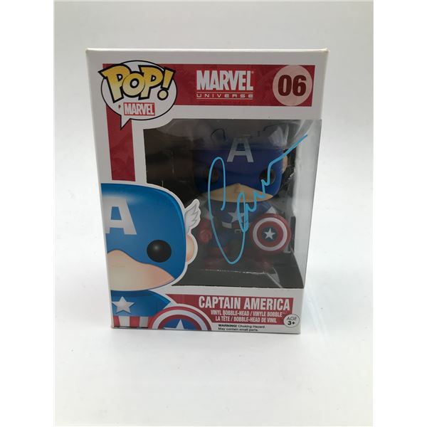 CHRIS EVANS SIGNED CAPTAIN AMERICA FUNKO POP - WWOC COA