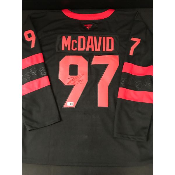 CONNOR MCDAVIDE SIGNED TEAM CANADA CUSTOM JERSEY - ELITE COA