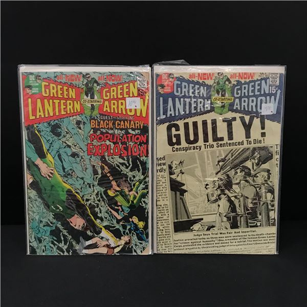 LOT OF 2 GREEN LANTERN CO STARRING GREEN ARROW #80 - #81 - DC COMICS