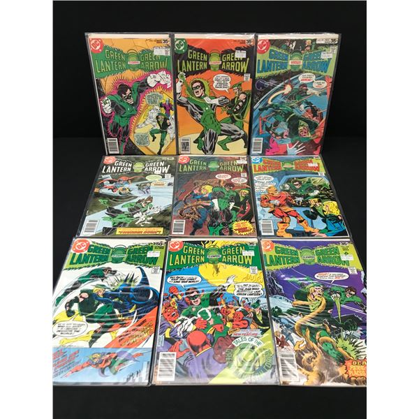 LOT OF 9 GREEN LANTERN CO STARRING GREEN ARROW - DC COMICS