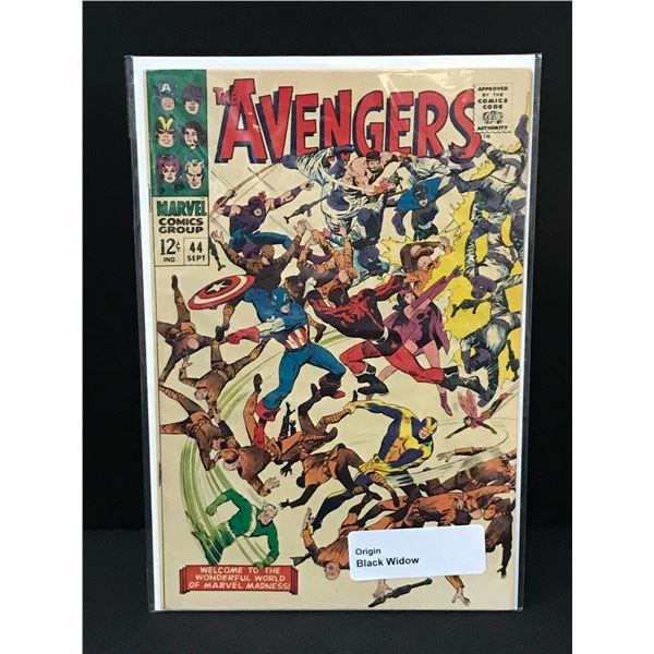 THE AVENGERS #44 ORIGIN BLACK WIDOW - MARVEL COMICS