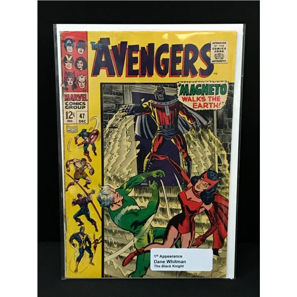 THE AVENGERS #47 1ST APP DANE WHITMAN - MARVEL COMICS
