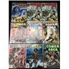Image 1 : LOT OF 9 THE SAVAGE SWORD OF CONAN COMICS - MARVEL COMICS