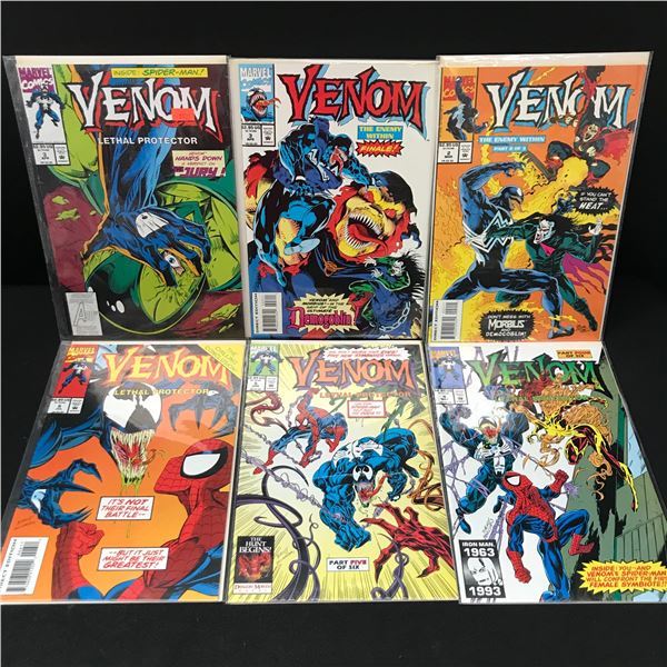 LOT OF 6 VENOM THE PROTECTOR COMICS INCLUDING #2 - #6 - MARVEL COMICS