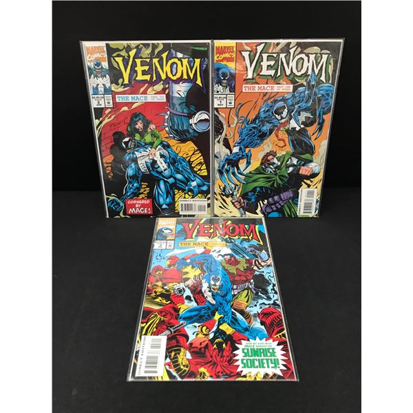 LOT OF 3 VENOM THE MACE COMICS #1 - #3 OF A 3 PART SERIES - MARVEL COMICS
