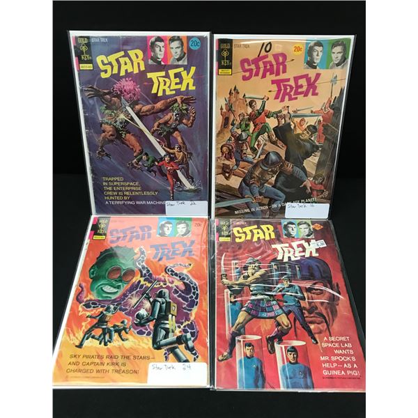 LOT OF 4 STAR TREK COMICS - GOLD KEY COMICS
