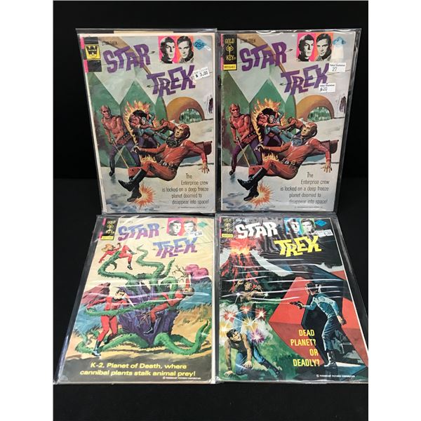 LOT OF 4 STAR TREK COMICS - GOLD KEY COMICS