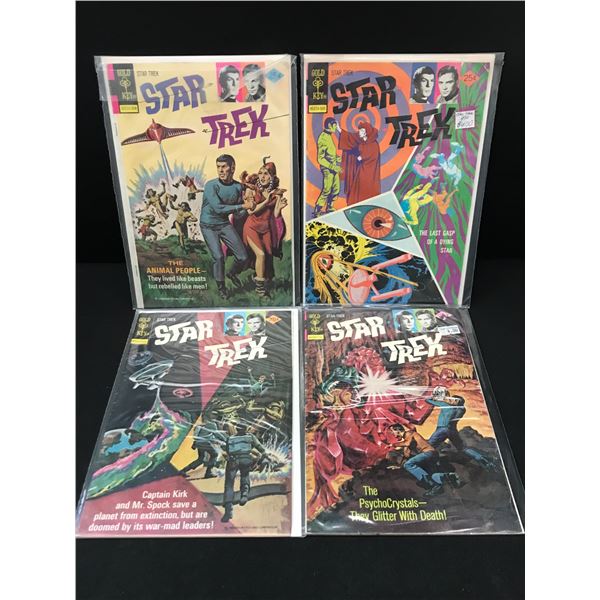 LOT OF 4 STAR TREK COMICS - GOLD KEY COMICS
