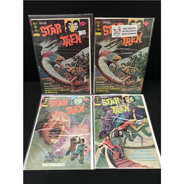 LOT OF 4 STAR TREK COMICS - GOLD KEY COMICS