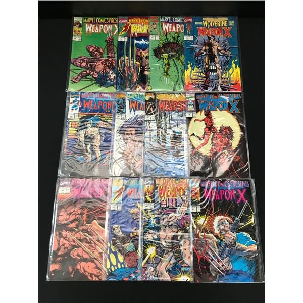 LOT OF 12 MARVEL COMICS PRESENTS WEAPON X COMICS - MARVEL COMICS