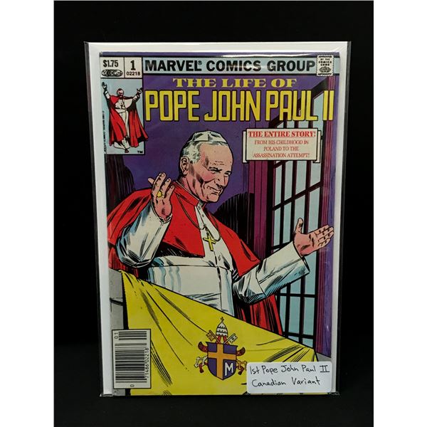 THE LIFE OF POPE JOHN PAUL II #1 - MARVEL COMICS