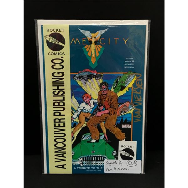 ME CITY A VANCOUVER PUBLISHING CO #1 SIGNED BY VAN VIERSEN - ROCKET COMICS