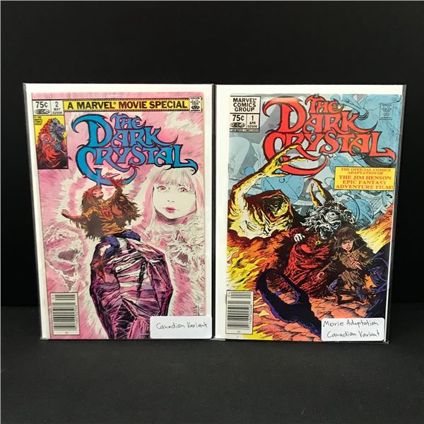 LOT OF 2 THE DARK CRYSTAL COMICS #1 - #2 CPV - MARVEL COMICS