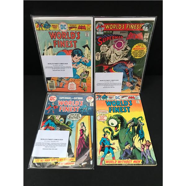 LOT OF 4 WORLD'S FINEST COMICS - DC COMICS