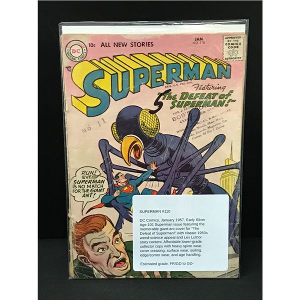 SUPERMAN #110 (1957) - DC COMICS
