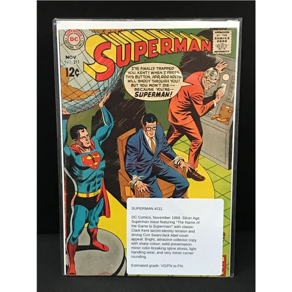 SUPERMAN #211 (1968) - DC COMICS