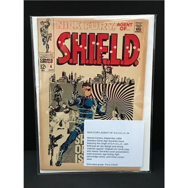 NICK FURY AGENT OF SHIELD #4 (1968)  - MARVEL COMICS