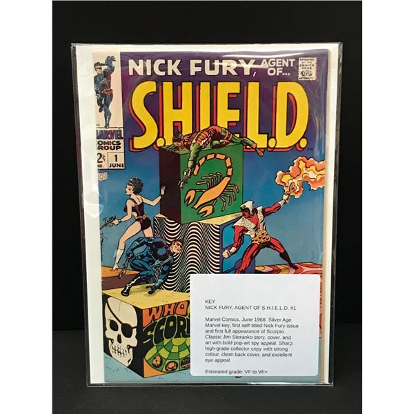 NICK FURY AGENT OF SHIELD #1 (1968)  - MARVEL COMICS