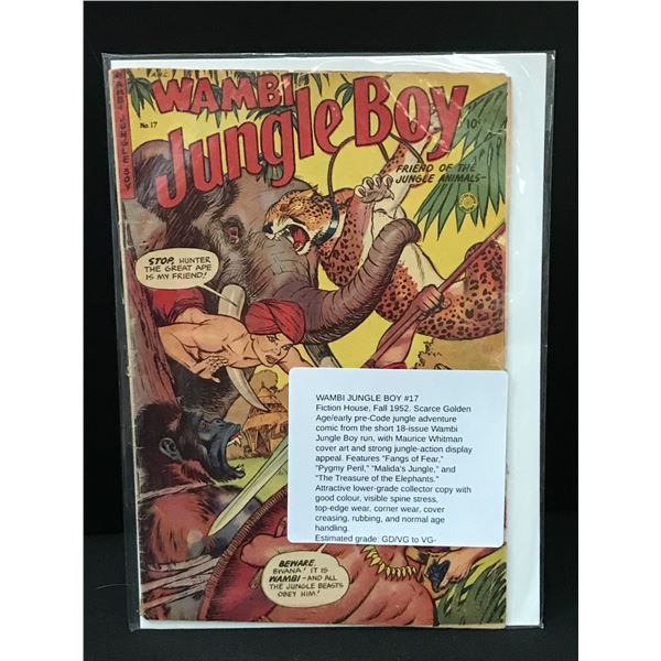 WAMBI JUNGLE BOY #17 (1952) - FICTION HOUSE