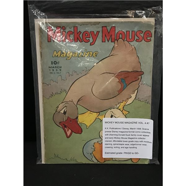 MICKEY MOUSE MAGAZINE VOL.4 #7 (1939) - DISNEY