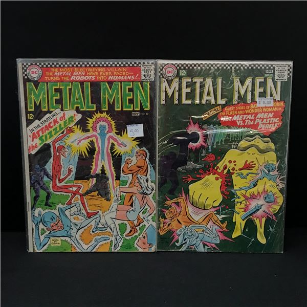 LOT OF 2 METAL MEN COMICS #21 - #22 - DC COMICS
