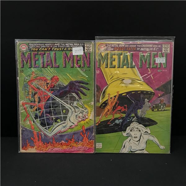 LOT OF 2 METAL MEN COMICS #28 - #29 - DC COMICS