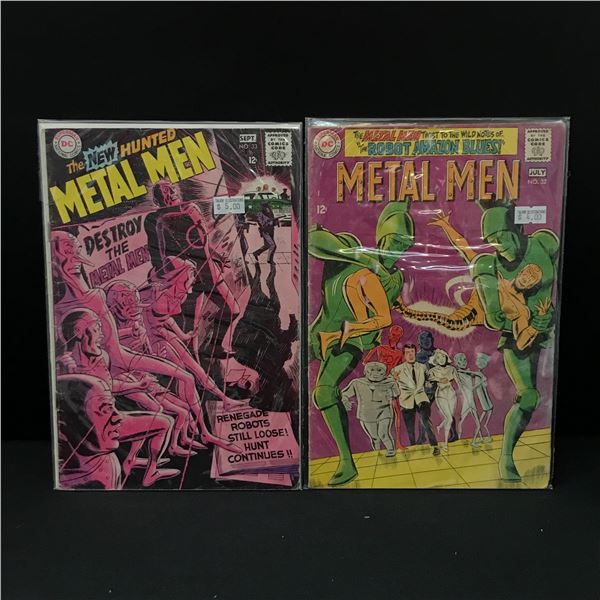 LOT OF 2 METAL MEN COMICS #32 - #33 - DC COMICS