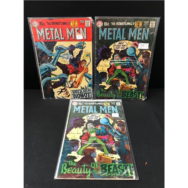 LOT OF 3 METAL MEN COMICS - DC COMICS