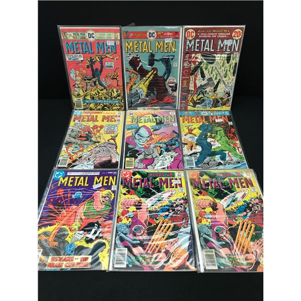 LOT OF 9 METAL MEN COMICS - DC COMICS