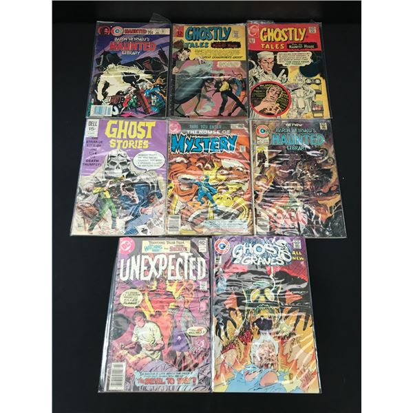 LOT OF 8 MIXED TITLE GHOST / SCARY COMICS - VARIOUS PUBLISHERS