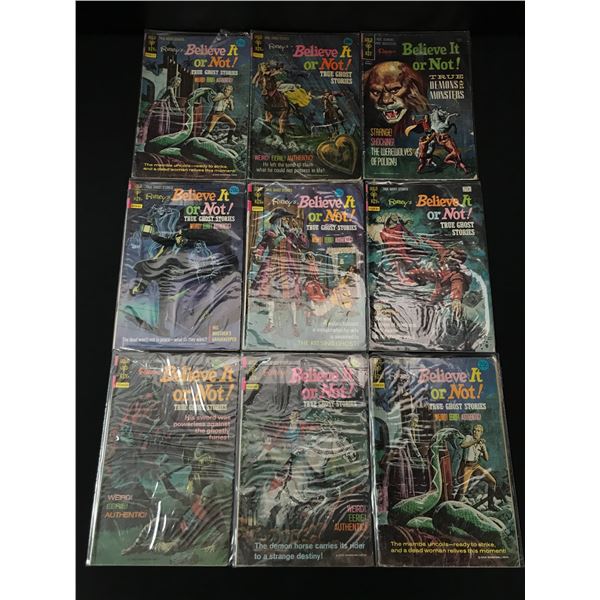 LOT OF 9 RIPLEYS BELIEVE IT OR NOT COMICS - GOLD KEY COMICS