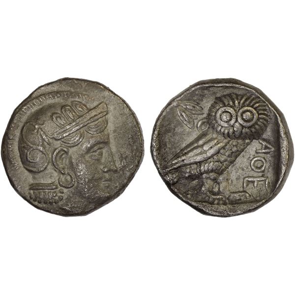 BACTRIA: Anonymous, AR tetradrachm (16.49g), ca. early 3rd century BC, VF