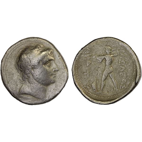 BACTRIA: Diodotos II Theos, ca. 235-225 BC, AR tetradrachm (16.70g), F-VF