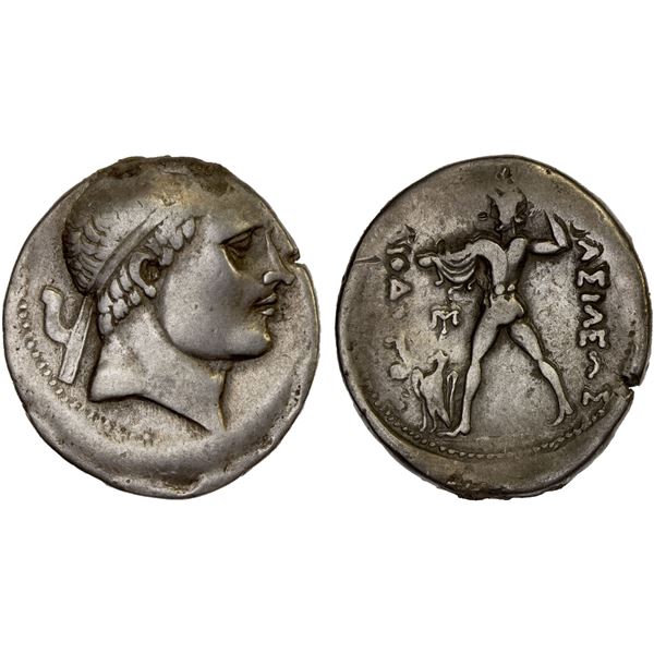 BACTRIA: Diodotos II Theos, ca. 235-225 BC, AR tetradrachm (16.29g), F-VF