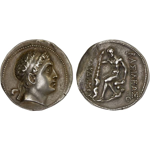 BACTRIA: Euthydemos I, ca. 230-200 BC, AR tetradrachm (16.07g), VF-XF