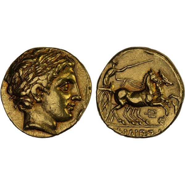 MACEDONIAN KINGDOM: Philip II, 359-336 BC, AV stater (8.51g), Pella, ca. 323/2-315 BC, VF-XF