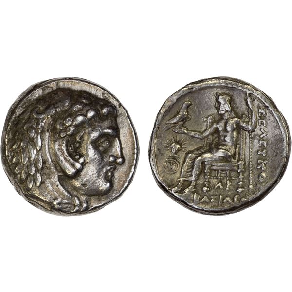 SELEUKID KINGDOM: Seleukos I Nikator, 312-281 BC, AR tetradrachm (17.09g), Susa, 298/7 BC, VF