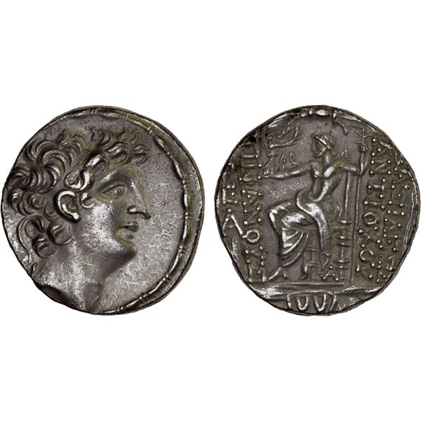 SELEUKID KINGDOM: Antiochos VIII Epiphanes (Grypos), sole reign, 121-96 BC, AR tetradrachm, VF-XF