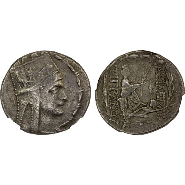 ARMENIA: Tigranes II, 95-56 BC, AR tetradrachm (14.89g), Tigranocerta, 80-68 BC, NGC Choice Fine