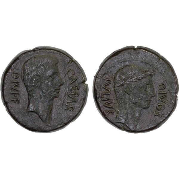 ROMAN IMPERATORIAL PERIOD: Octavian, imperator, 40-27 BC, AE sestertius, uncertain southern Italian 