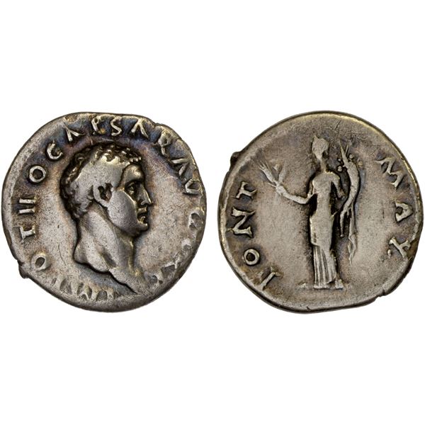 ROMAN EMPIRE: Otho, January-April 69 AD, AR denarius (3.04g), Rome, F-VF