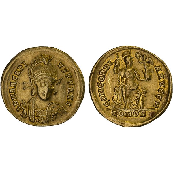 ROMAN EMPIRE: Arcadius, 383-408 AD, AV solidus (4.31g), Constantinople, 397-402 AD, VF-XF