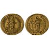 Image 1 : ROMAN EMPIRE: Theodosius II, 402-450 AD, AV solidus (4.25g), Constantinople, 420-422 AD, VF-XF