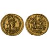 Image 1 : ROMAN EMPIRE: Theodosius II, 402-450 AD, AV solidus (4.09g), Constantinople, 425-429 AD, XF-AU