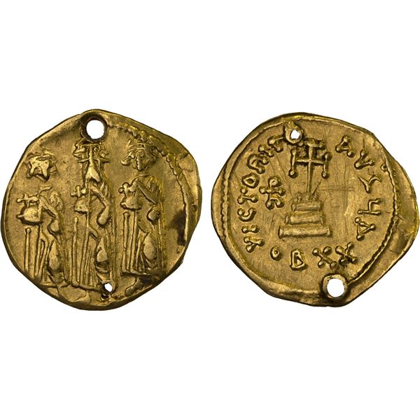 BYZANTINE EMPIRE: Heraclius, 610-641, AR light weight solidus (= 20 siliquae) (3.56g), VF