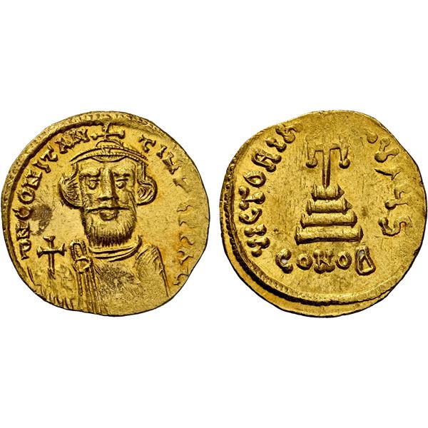 BYZANTINE EMPIRE: Constans II, 641-668, AV solidus (4.54g), Constantinople, 649-651, NGC Mint State