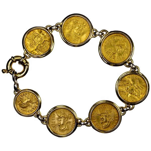 BYZANTINE EMPIRE: coin bracelet (41.41g)