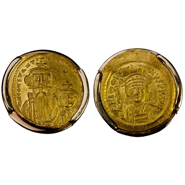 BYZANTINE EMPIRE: pair of coin cufflinks